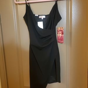 Black mini dress